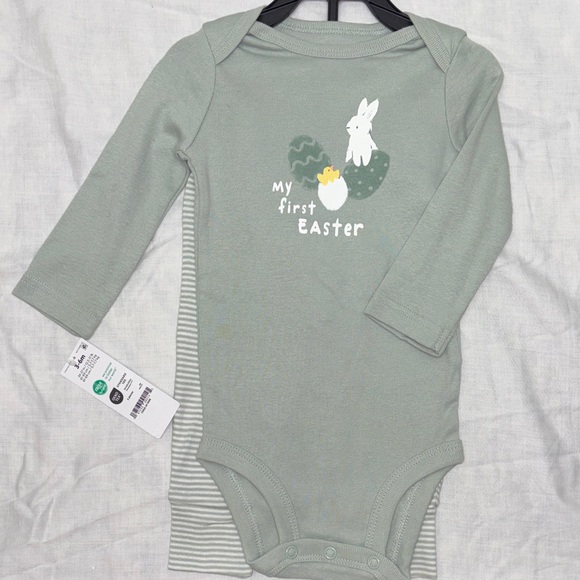Carter's Other - Carter's My First Easter Bodysuit - Sage Green